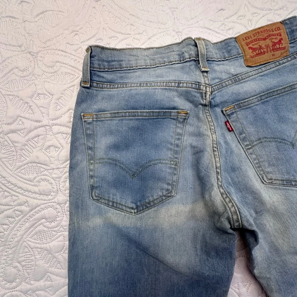Levis 511 Slim Fit Jeans Light Wash Blue Denim 31x31 Mens Casual Pants